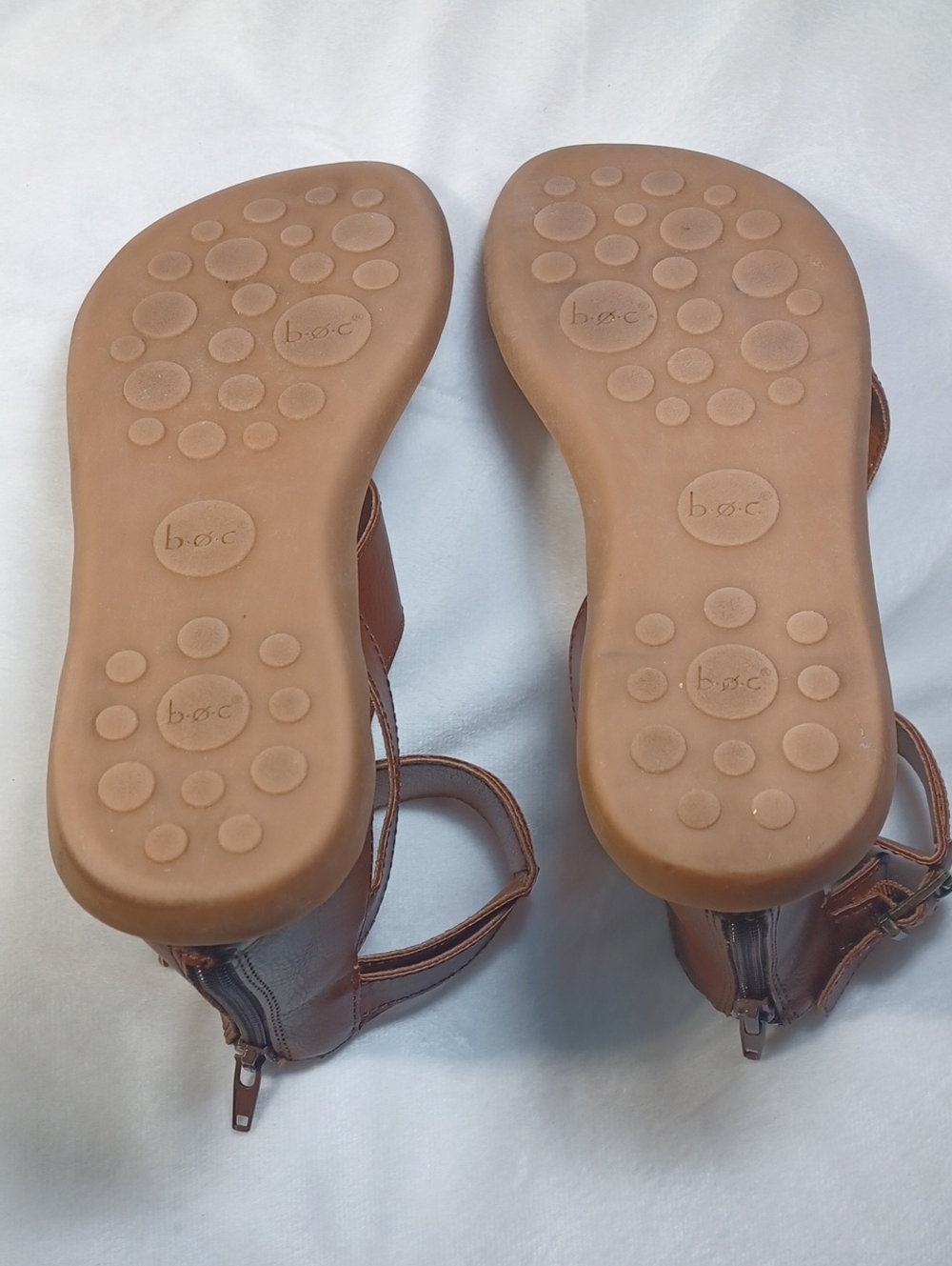 b.o.c brown gladiator toe loop comfort sandals ankle strap boho festival women 6 - Picture 12 of 13